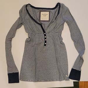 Abercrombie and Fitch junior long sleeve shirt